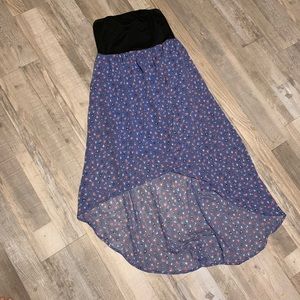 Strapless Asymmetrical Dress